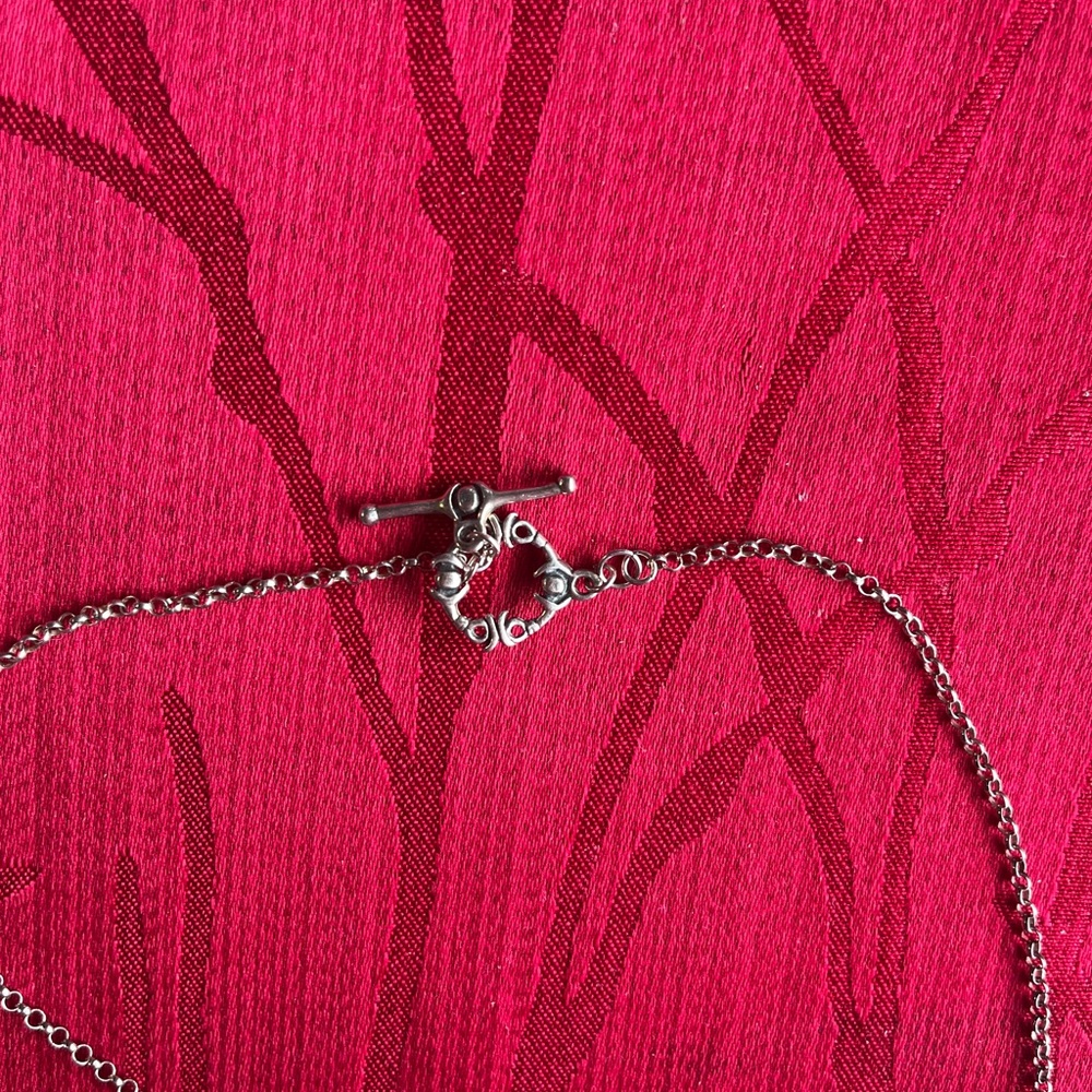925 Elegant Blue Beaded Necklace - Picture 3 of 3